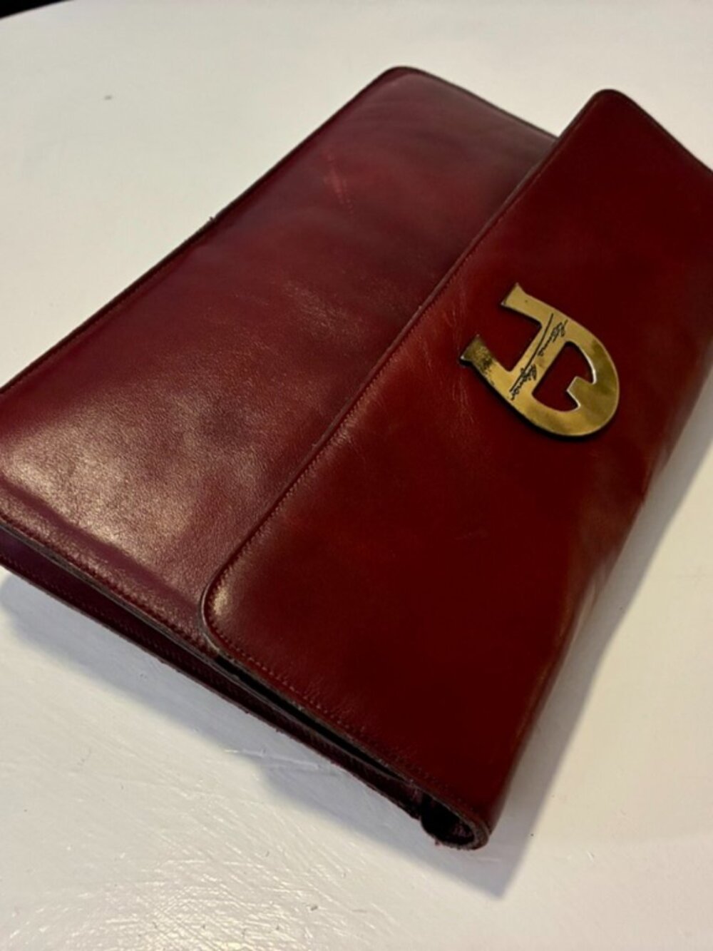 Convertible Clutch by Etienne Aigner in Oxblood - Picture 5 of 10